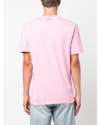 T-shirt à col rond imprimé rose MC2 Saint Barth