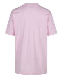 T-shirt à col rond imprimé rose Supreme