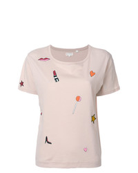 T-shirt à col rond imprimé rose Chinti & Parker