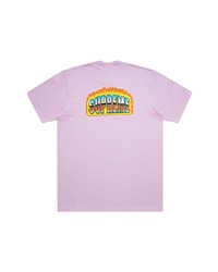 T-shirt à col rond imprimé rose Supreme