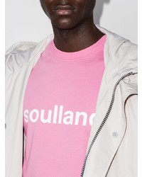 T-shirt à col rond imprimé rose Soulland