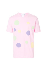 T-shirt à col rond imprimé rose Comme Des Garçons Shirt Boys