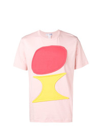 T-shirt à col rond imprimé rose Comme Des Garçons Shirt Boys