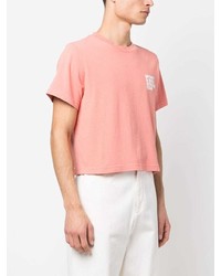 T-shirt à col rond imprimé rose Sporty & Rich