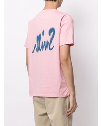 T-shirt à col rond imprimé rose Paul Smith