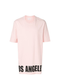 T-shirt à col rond imprimé rose Faith Connexion