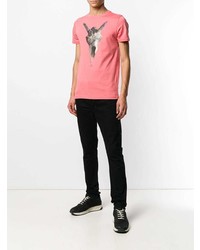 T-shirt à col rond imprimé rose Ps By Paul Smith