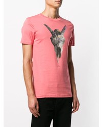 T-shirt à col rond imprimé rose Ps By Paul Smith