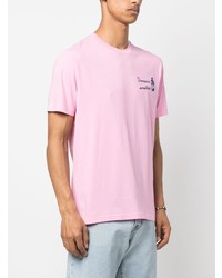 T-shirt à col rond imprimé rose MC2 Saint Barth