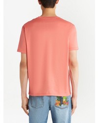T-shirt à col rond imprimé rose Etro