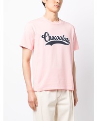 T-shirt à col rond imprimé rose Chocoolate