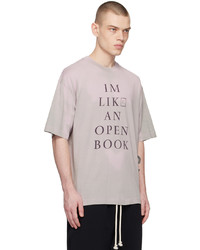 T-shirt à col rond imprimé rose Acne Studios