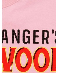 T-shirt à col rond imprimé rose Gucci
