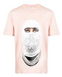 T-shirt à col rond imprimé rose Ih Nom Uh Nit