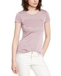 T-shirt à col rond imprimé rose Levi's