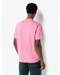 T-shirt à col rond imprimé rose Rapha