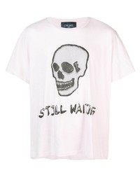T-shirt à col rond imprimé rose Lost Daze