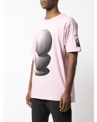 T-shirt à col rond imprimé rose Supreme