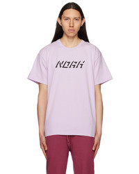 T-shirt à col rond imprimé rose Noah