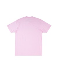 T-shirt à col rond imprimé rose Supreme