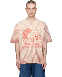 T-shirt à col rond imprimé rose Online Ceramics