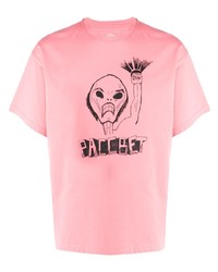 T-shirt à col rond imprimé rose PACCBET