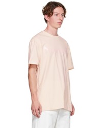 T-shirt à col rond imprimé rose Alexander McQueen