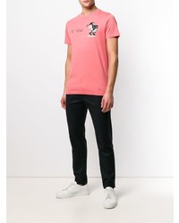 T-shirt à col rond imprimé rose Ps By Paul Smith