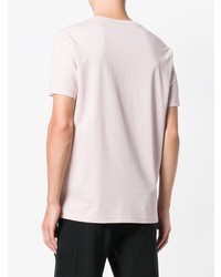 T-shirt à col rond imprimé rose Ron Dorff