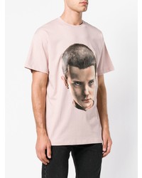 T-shirt à col rond imprimé rose Ih Nom Uh Nit