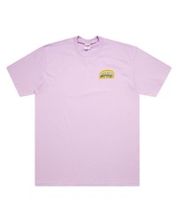 T-shirt à col rond imprimé rose Supreme