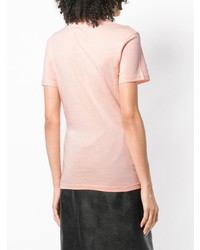 T-shirt à col rond imprimé rose Ck Jeans