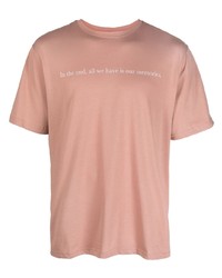 T-shirt à col rond imprimé rose Throwback.