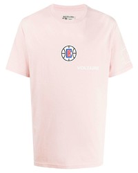 T-shirt à col rond imprimé rose Zadig & Voltaire