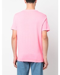 T-shirt à col rond imprimé rose Zadig & Voltaire