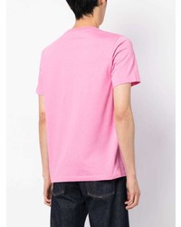 T-shirt à col rond imprimé rose PS Paul Smith