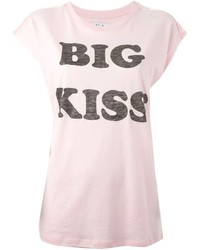 T-shirt à col rond imprimé rose Zoe Karssen