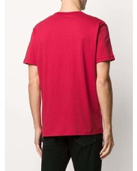 T-shirt à col rond imprimé rouge et blanc Belstaff