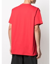 T-shirt à col rond imprimé rouge et noir Givenchy