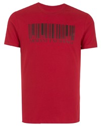 T-shirt à col rond imprimé rouge et noir Armani Exchange