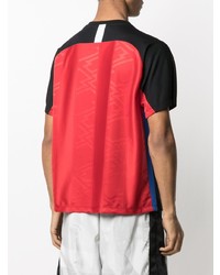 T-shirt à col rond imprimé rouge et noir Koché