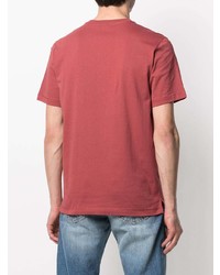 T-shirt à col rond imprimé rouge et noir PS Paul Smith