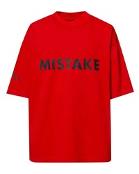 T-shirt à col rond imprimé rouge A BETTER MISTAKE