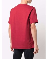 T-shirt à col rond imprimé rouge Z Zegna