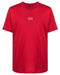 T-shirt à col rond imprimé rouge BOSS HUGO BOSS