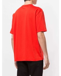 T-shirt à col rond imprimé rouge CK Calvin Klein