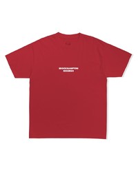 T-shirt à col rond imprimé rouge Brockhampton