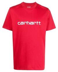 T-shirt à col rond imprimé rouge Carhartt WIP