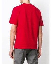 T-shirt à col rond imprimé rouge Loewe