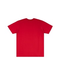 T-shirt à col rond imprimé rouge Supreme